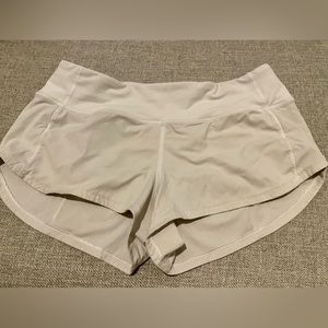 Lululemon shorts low rise speed up size 4